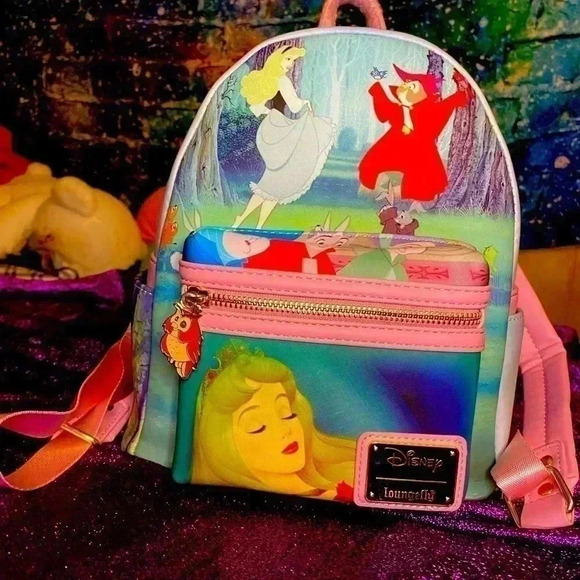 Disney loungefly sleeping beauty mini backpack main image 5